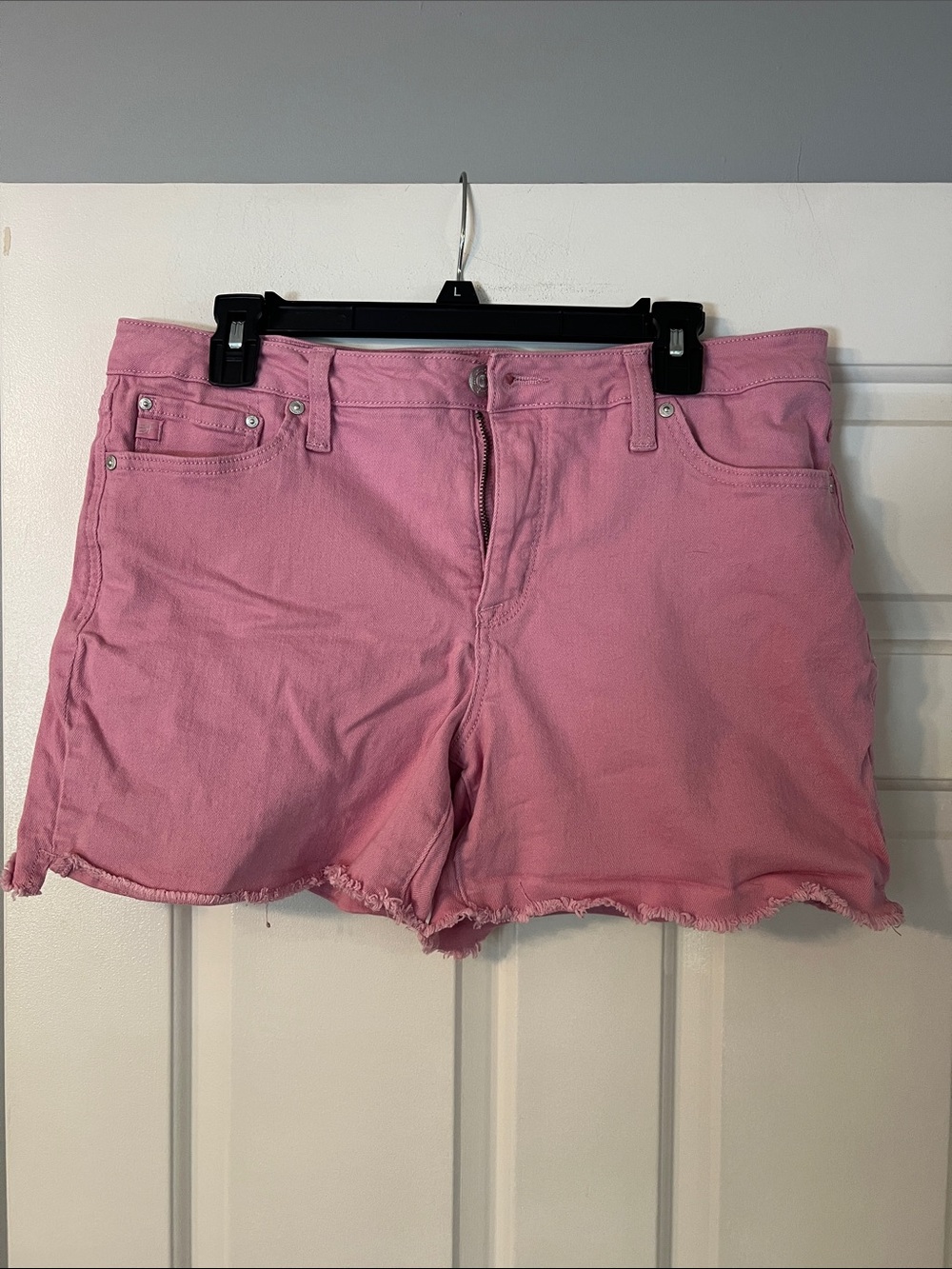 Seven7 Pink Denim Cutoff Shorts